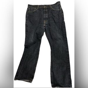 Levi's 501xx Original Fit Jeans Men's 36x34 Button Fly Straight Black Vtg